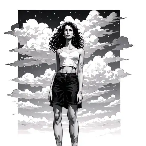 1984 Standing Tall And Cloud Background