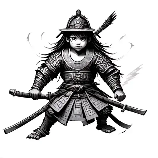 Child Samurai Warrior