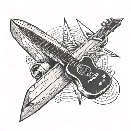 Paper Airplane And Classical Guitar