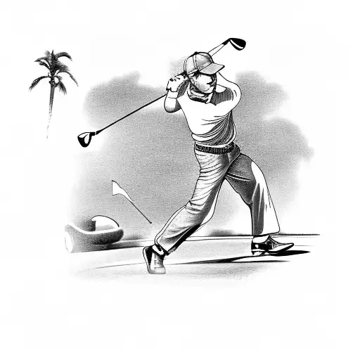 A Retired Golfer Riding A Shelby Cobra Car On A Golf Course