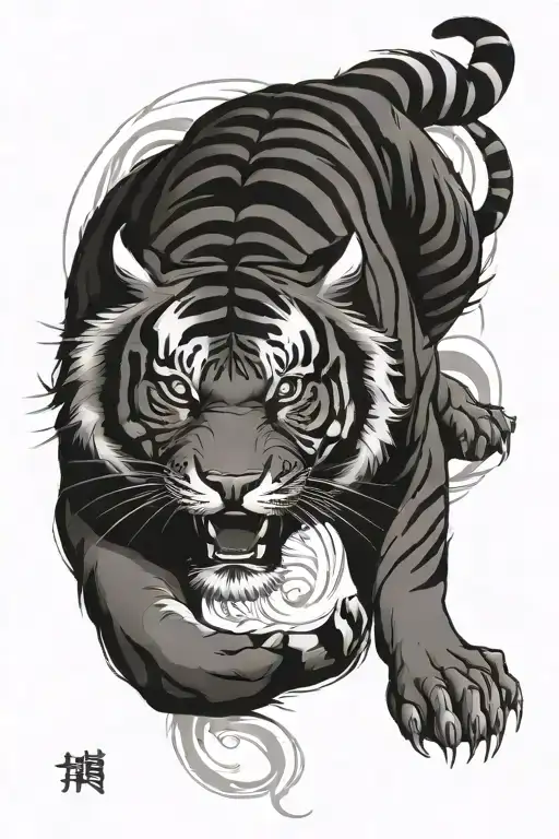 Korean Tiger Full Body