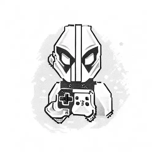 A Pixelated Naughty By Nature Logo With A Vintage Gaming Twist