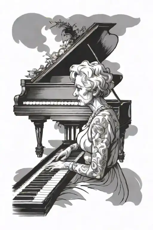 Grandma Who Loved To Play The Piano