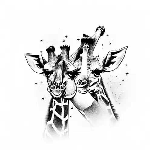 Giraffe With An Electric Guitar