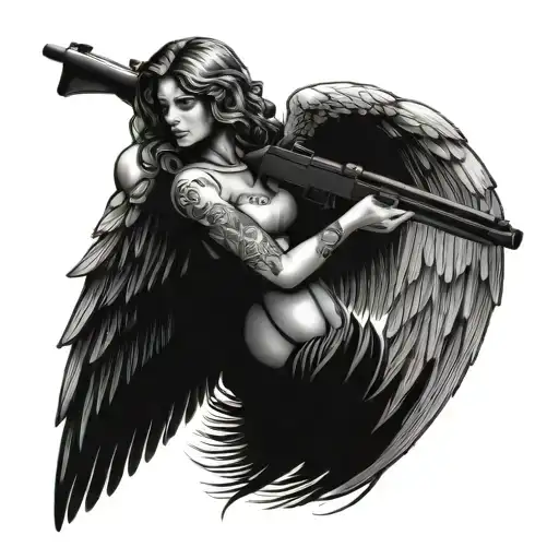 Angel And Rifle