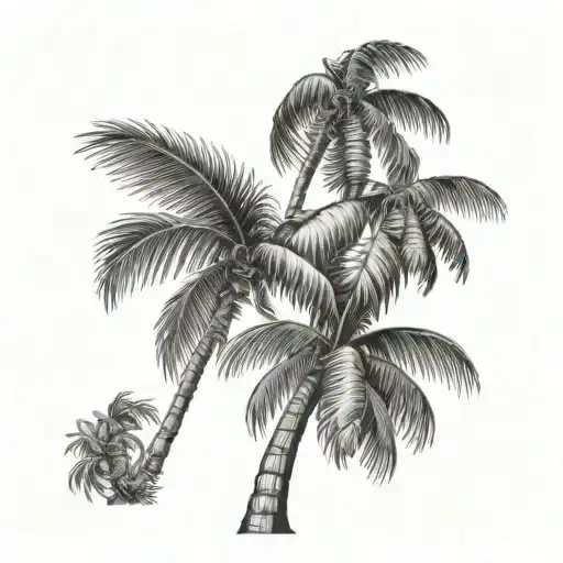 Palm Tree And 29 1997 Engraved