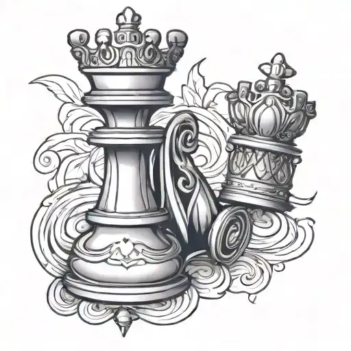 Forever With A Queen Chess Piece