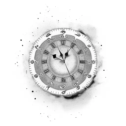 Clock With Dates Of Birth