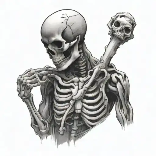 Skeleton Holding