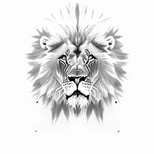 Lion And Lioness For Men's Chest