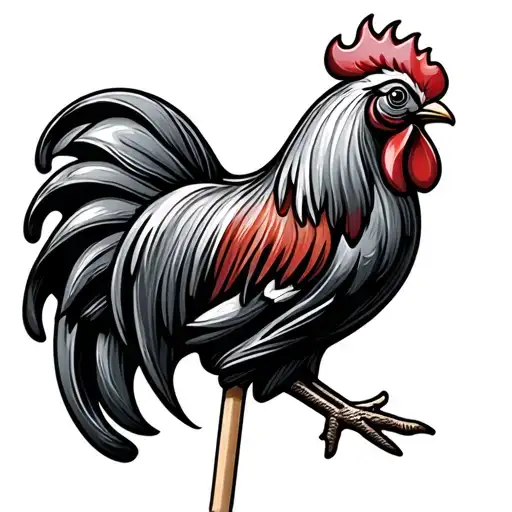 Rooster Shaped Lollipop