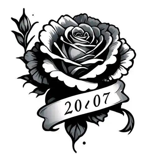 Wrist Tattoo With 2007 Date