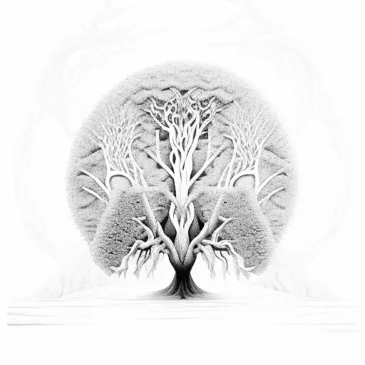 Forest With Dna Tree