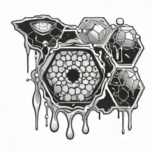 The Words Shali Vonne Wrapped Around A Dripping Honeycomb Background Leading