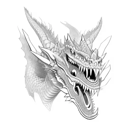 Mighty Dragon Head