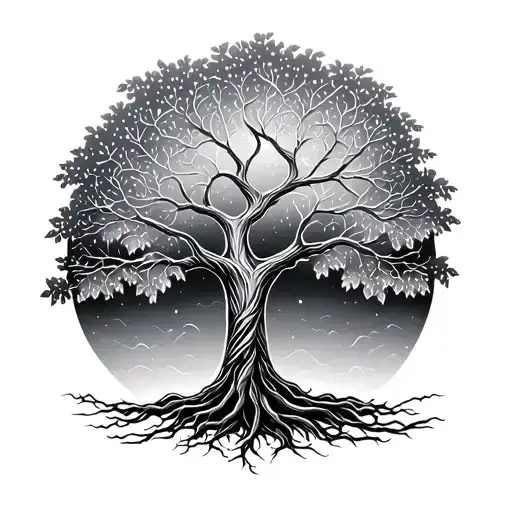 Tree Of Life With Words