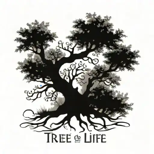 Tree Of Life With First Name Bryan In The Roots