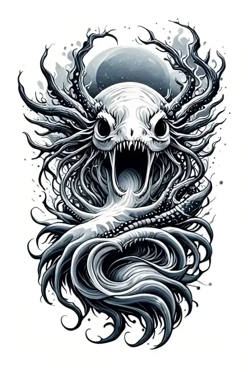 Universe Energy With Ocean Creature Inspired