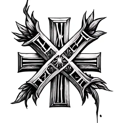 Roman Numerals As A Cross