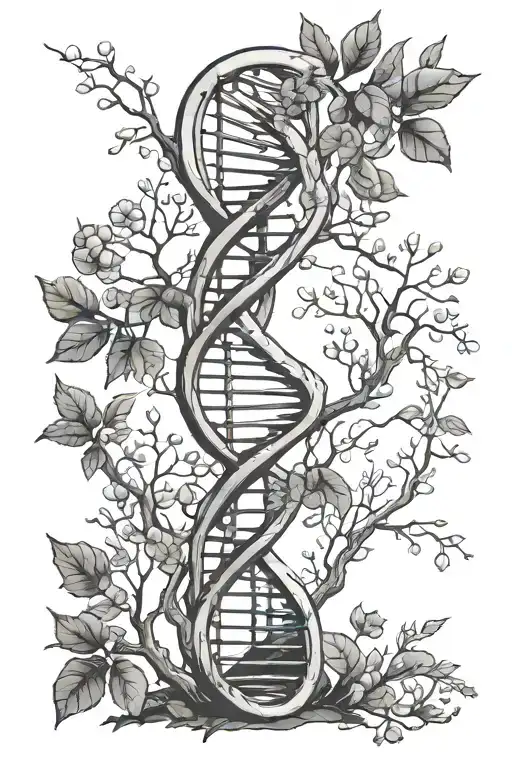 Dna Helix From A Tree