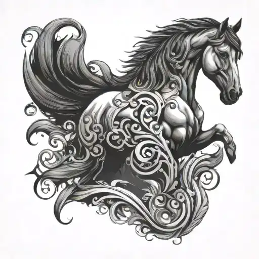 Dark And Ominous Horse Head