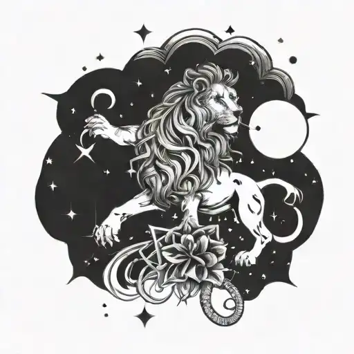 Lion And Scorpio Constellation