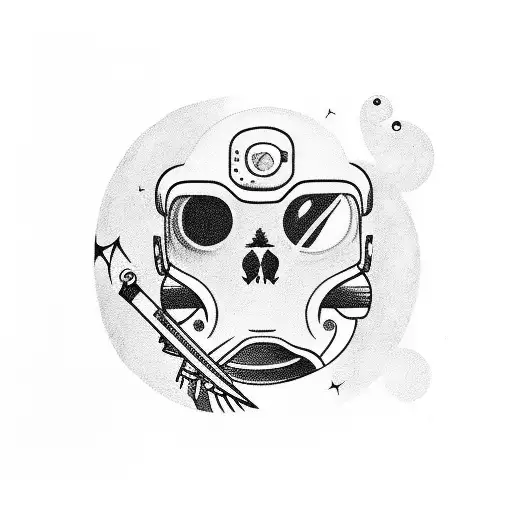 Space And Weed And Astronaut