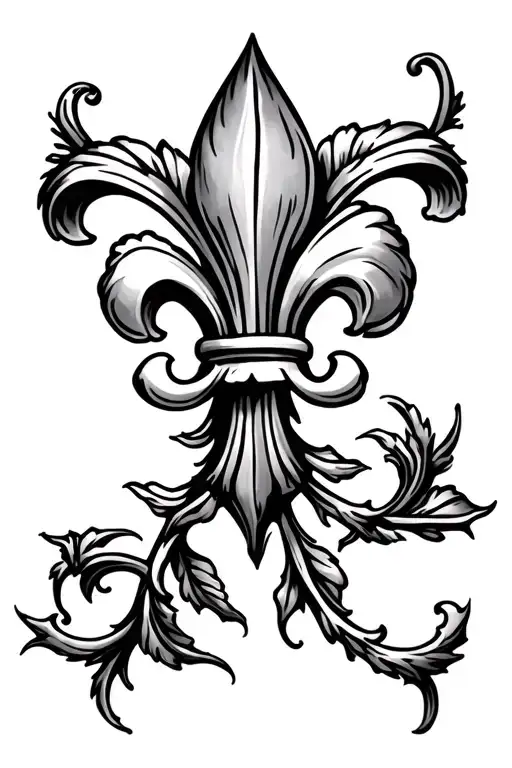 Vine Fleur De Lis