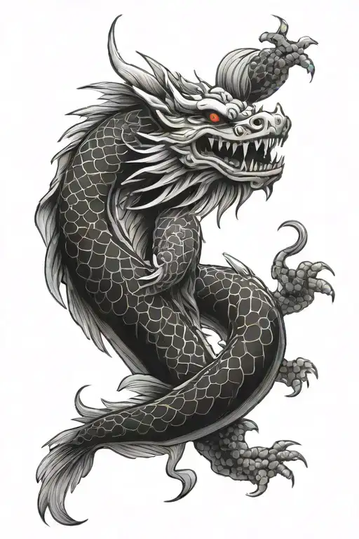 Japanese Dragon Kaizen Koi Fish