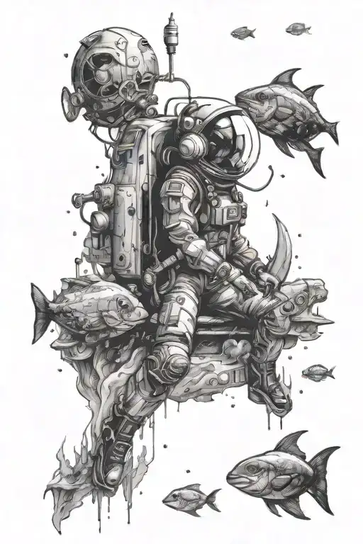 Outer Space And Ocean Life For A Girl