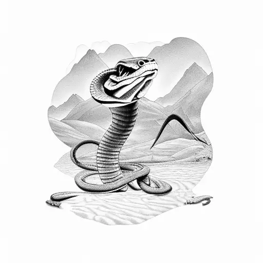 Desert With Rattle Snake