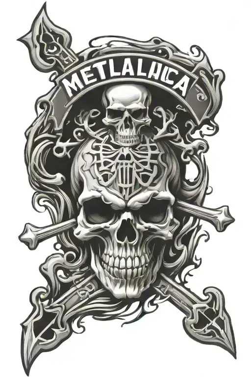 Metallica Skull Logo Incorporated