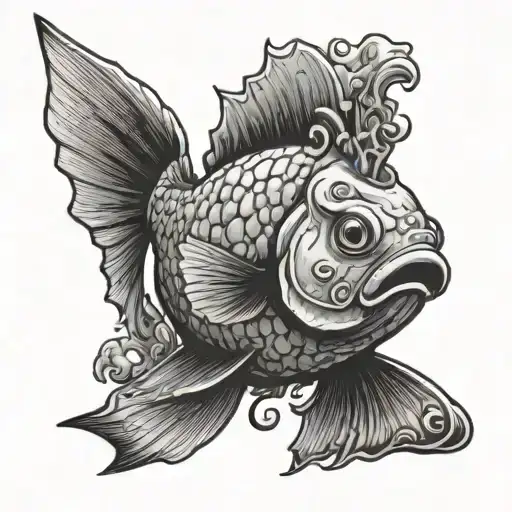 A Fish Playing Video Games