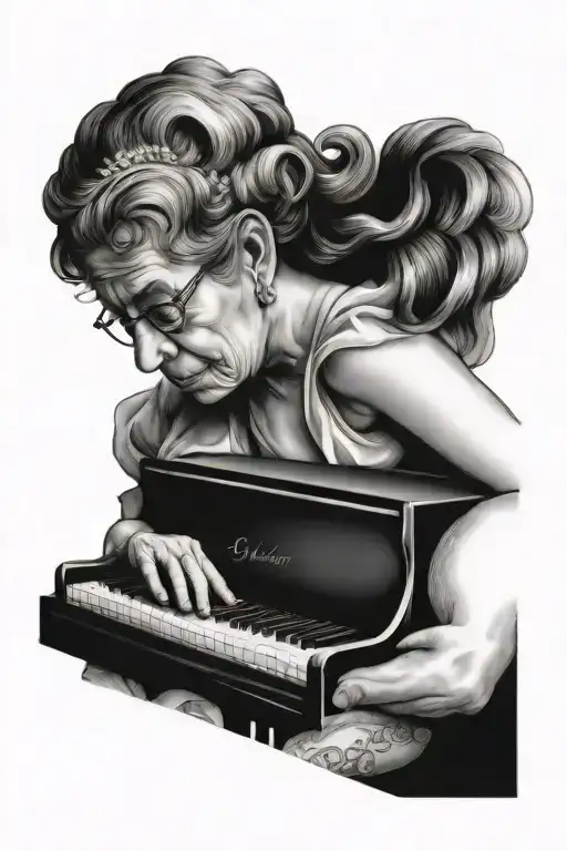 Grandma Who Loved To Play The Piano