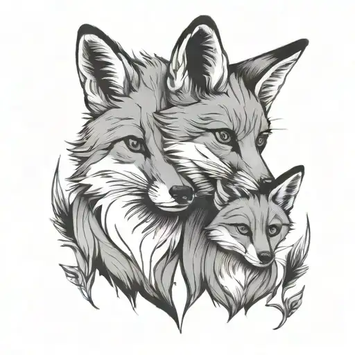 Father Daughter Foxes