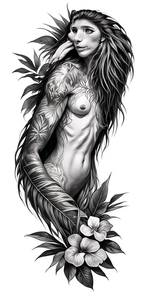 Half Sleeve Tattoo But I Have Jungle Kind Of Tattoo From My Elbow To Wrist