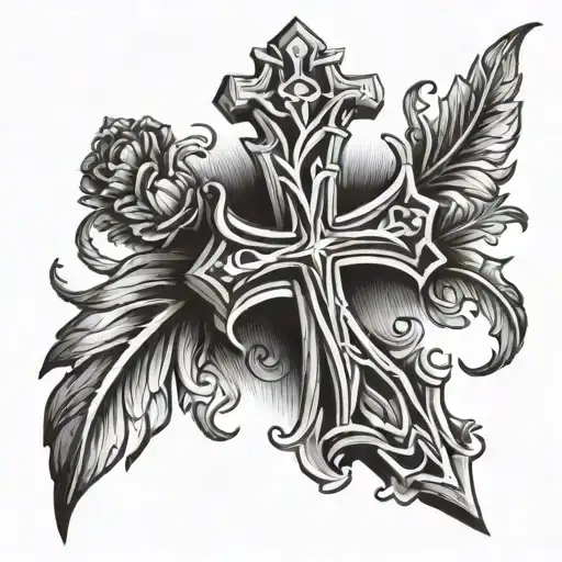 Simple Yet Christian Tattoo Drawing
