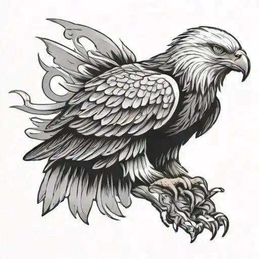 Eagle On The Wrist Band