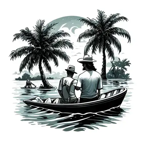 A Person With His Dad Travel Around The Word And Going To Waterpark