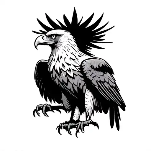 Albanian Eagle With Big Wings