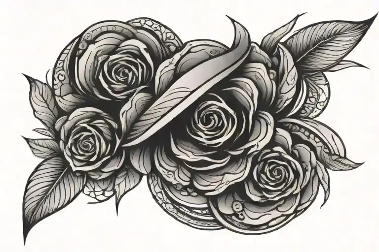 Straight Line Tattoo Design For Tracking Simple Tattoos Arm