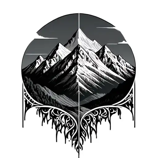 The Word Consistency And A Symbol Like Mountain Landscape