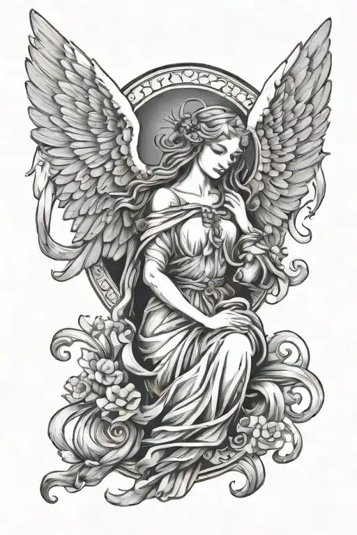 Seraphim Angel Tradtional American Style
