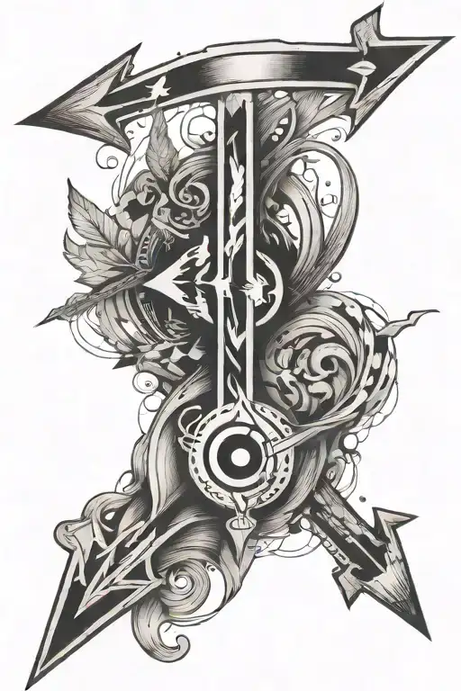 Arrow That Makes An Infinity Loop And Includes A Semi Colon