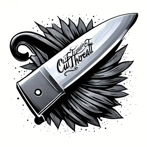 Chef Knife That Says Cut Throat