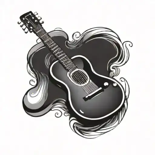 The Quaver Note But In The Shape Of A Guitar