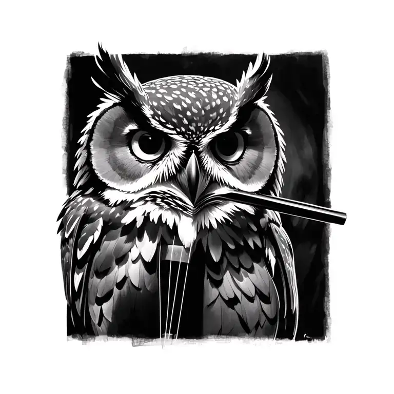 Owl Singing Open Phrase Of Elgar's Cello Concerto
