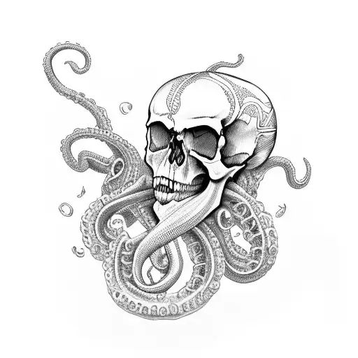 Skull Octupus Dark