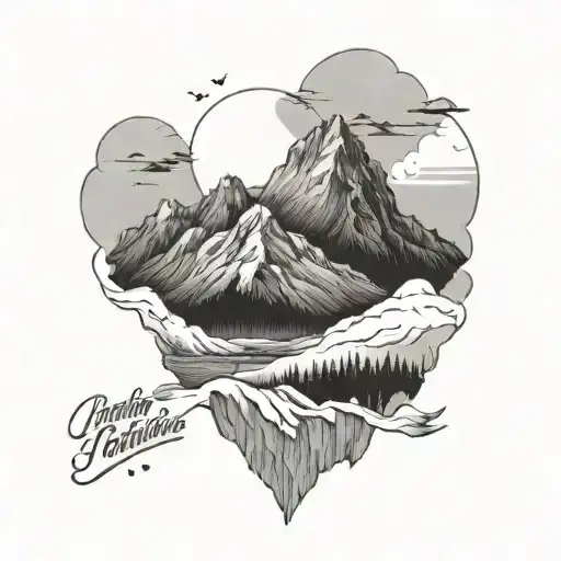 Mountain With Quotes In English