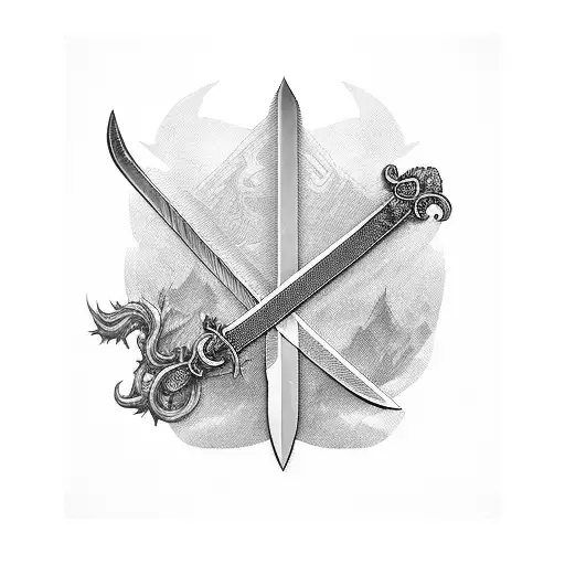 Sword Stabbed In Book